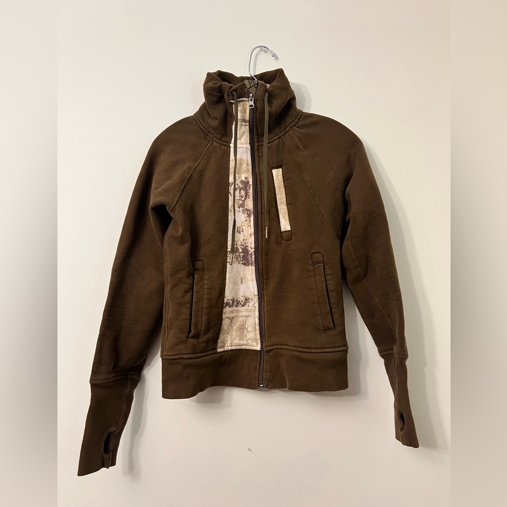 Lululemon Scuba Manifesto Print Full Zip Jacket